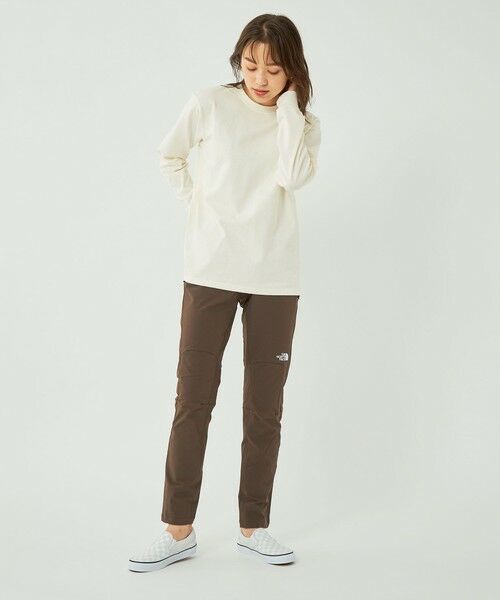 green label relaxing / グリーンレーベル リラクシング カットソー | 【WEB限定】＜ THE NORTH FACE ＞ ロングスリーブ ロゴ Tシャツ | 詳細1
