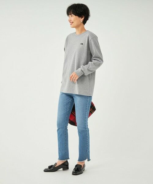 green label relaxing / グリーンレーベル リラクシング カットソー | 【WEB限定】＜ THE NORTH FACE ＞ ロングスリーブ ロゴ Tシャツ | 詳細9