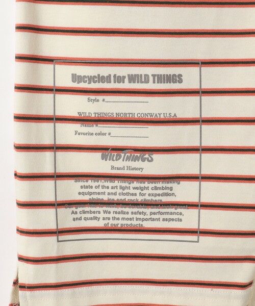 green label relaxing / グリーンレーベル リラクシング カットソー | ＜WILD THINGS×green label relaxing＞アップサイクル Tシャツ L-9 140cm-150cm | 詳細5