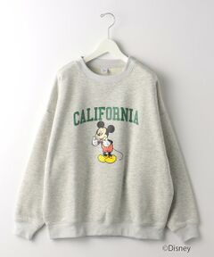 【WEBオリジナル】＜GLR or＞DISNEY ミッキーマウス / カレッジ プリント スウェット