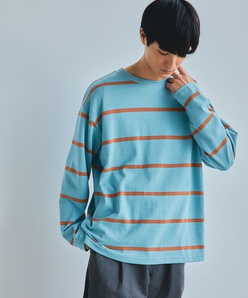 物品 ボーダークルーネックT 長袖 カットソー ecousarecycling.com