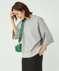 green label relaxing / グリーンレーベル リラクシング カットソー | 【別注】＜Champion＞6分袖 スウェット プルオーバー