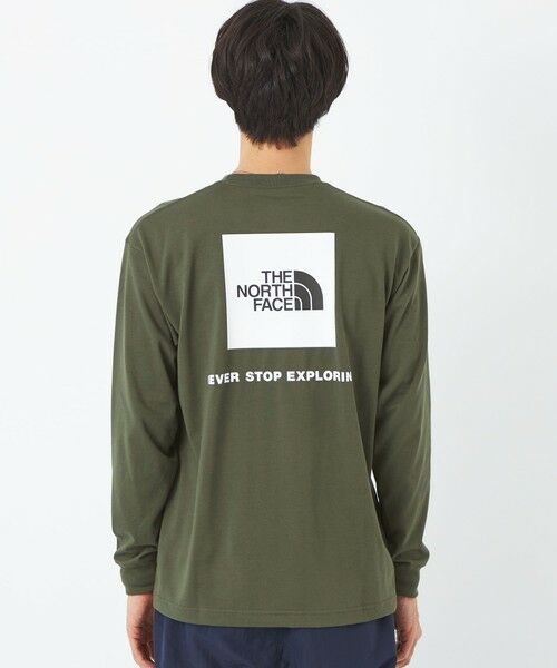 THE NORTH FACE＞ロングスリーブバックスクエアロゴティー ロンT