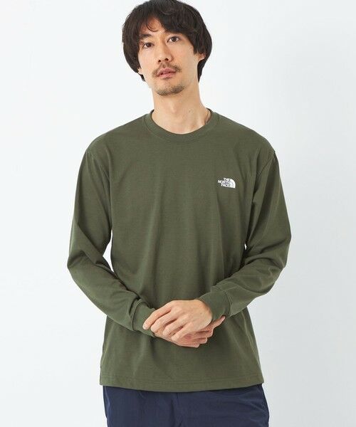 THE NORTH FACE＞ロングスリーブバックスクエアロゴティー ロンT