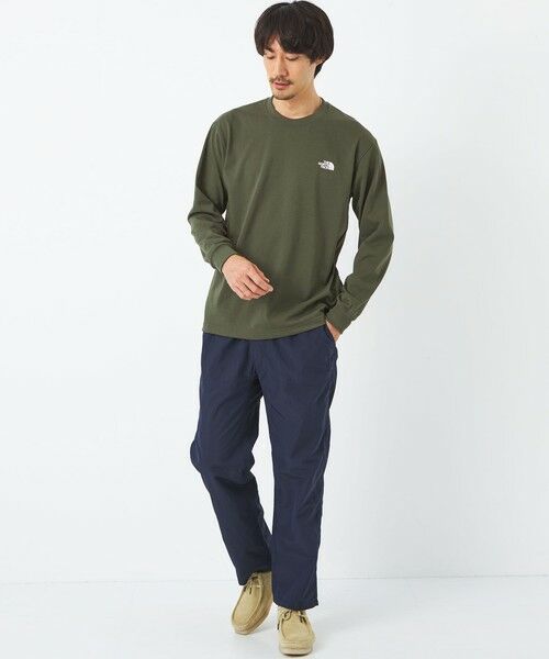 THE NORTH FACE＞ロングスリーブバックスクエアロゴティー ロンT