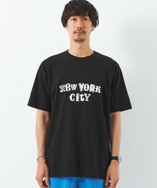 green label relaxing / グリーンレーベル リラクシング Tシャツ | ＜FUNG＞NEW YORK CITY プリント Tシャツ | 詳細1