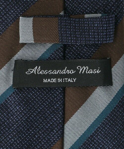 Alessandro Masi＞8.0cm ストライプ1 ネクタイ （ネクタイ）｜green