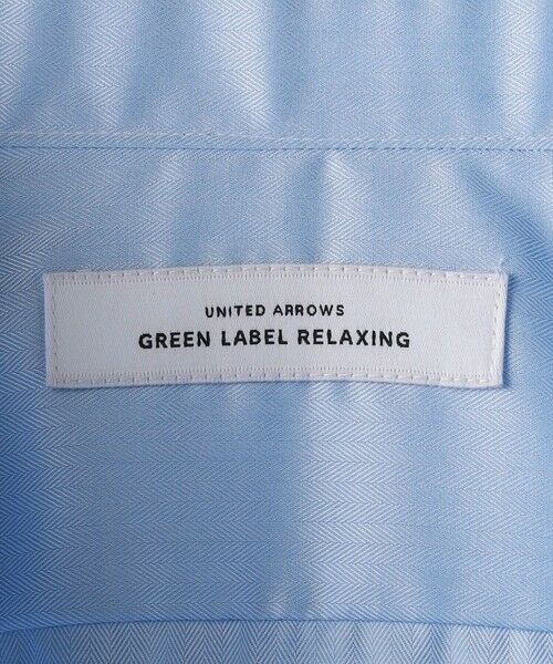 green label relaxing / グリーンレーベル リラクシング シャツ・ブラウス | コットン ヘリンボーン スリム ショートワイドカラー ドレスシャツ -イージーアイロン- | 詳細21
