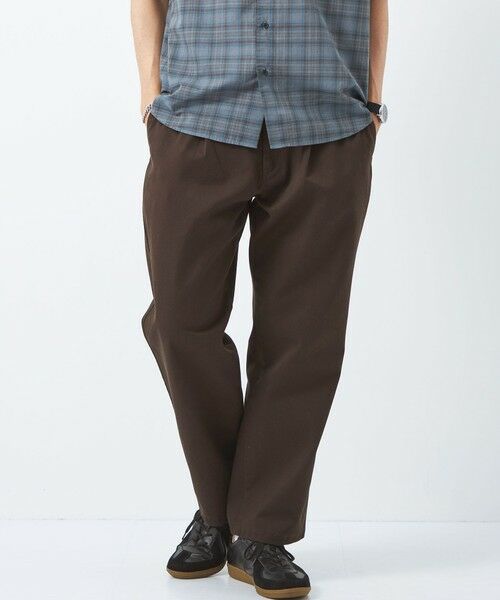 別注】＜Dickies＞GLR TC/TWILL 1プリーツ ワイド パンツ （チノ・ワークパンツ）｜green label relaxing  グリーンレーベル リラクシング ファッション通販 タカシマヤファッションスクエア