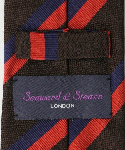 Seaward & Stearn＞8.0cm ストライプ5 ネクタイ （ネクタイ）｜green