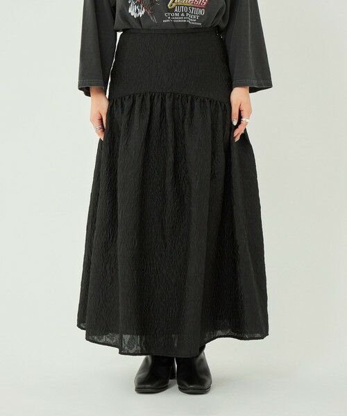 【WEB限定】［SHORT/H148-155cm］ティアード スカート