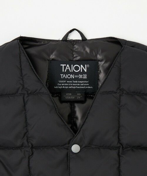 green label relaxing / グリーンレーベル リラクシング ダウンジャケット・ベスト | ＜TAION＞Vネック ボタン ベスト 110cm-140cm | 詳細2