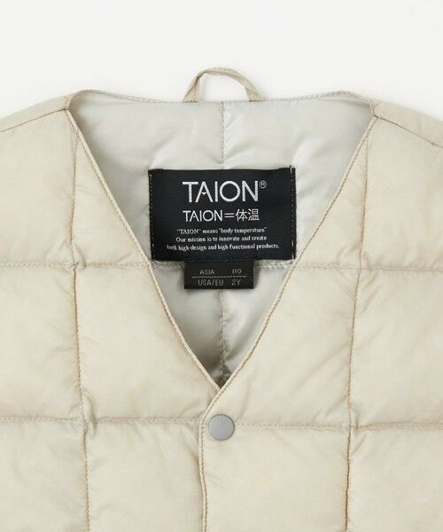 green label relaxing / グリーンレーベル リラクシング ダウンジャケット・ベスト | ＜TAION＞Vネック ボタン ベスト 110cm-140cm | 詳細7