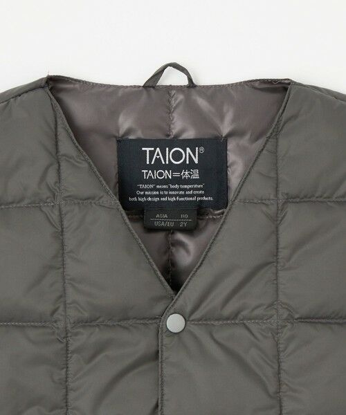 green label relaxing / グリーンレーベル リラクシング ダウンジャケット・ベスト | ＜TAION＞Vネック ボタン ベスト 110cm-140cm | 詳細16