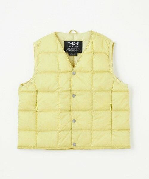 green label relaxing / グリーンレーベル リラクシング ダウンジャケット・ベスト | ＜TAION＞Vネック ボタン ベスト 110cm-140cm | 詳細22