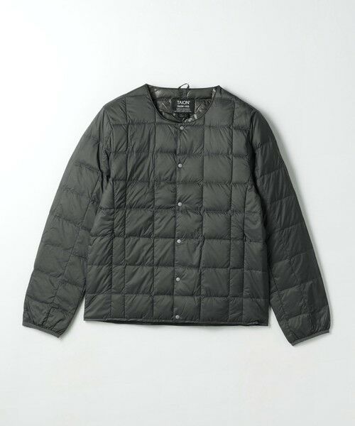 green label relaxing / グリーンレーベル リラクシング ダウンジャケット・ベスト | 【WEB限定】＜TAION＞ベーシック クルーネック ボタン インナー ダウンジャケット | 詳細9