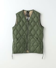 green label relaxing / グリーンレーベル リラクシング ダウンジャケット・ベスト | ＜TAION＞ミリタリー Vネック ダブルジップ ダウンベスト
