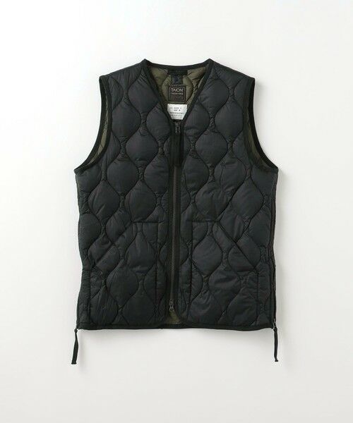 green label relaxing / グリーンレーベル リラクシング ダウンジャケット・ベスト | ＜TAION＞ミリタリー Vネック ダブルジップ ダウンベスト | 詳細3