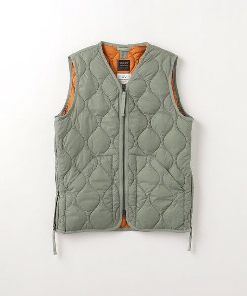 green label relaxing / グリーンレーベル リラクシング ダウンジャケット・ベスト | ＜TAION＞ミリタリー Vネック ダブルジップ ダウンベスト | 詳細9
