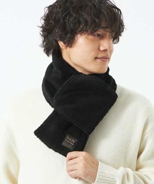 green label relaxing / グリーンレーベル リラクシング マフラー・ショール・スヌード・ストール | ＜TAION＞ミリタリー リバーシブル ダウンマフラー | 詳細2