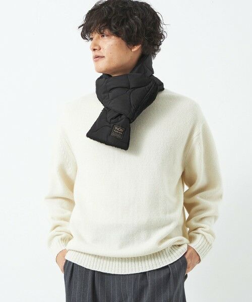 green label relaxing / グリーンレーベル リラクシング マフラー・ショール・スヌード・ストール | ＜TAION＞ミリタリー リバーシブル ダウンマフラー | 詳細3