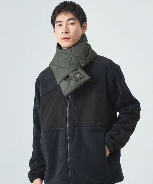 green label relaxing / グリーンレーベル リラクシング マフラー・ショール・スヌード・ストール | ＜TAION＞ミリタリー リバーシブル ダウンマフラー | 詳細14