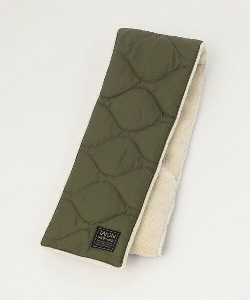 green label relaxing / グリーンレーベル リラクシング マフラー・ショール・スヌード・ストール | ＜TAION＞ミリタリー リバーシブル ダウンマフラー | 詳細26