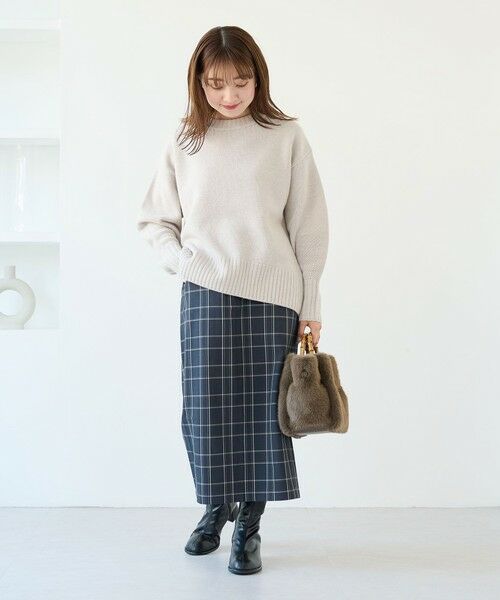 green label relaxing / グリーンレーベル リラクシング ロング・マキシ丈スカート | ［size SHORT/TALLあり］オルマイ ウラキモウ タイト スカート -マシンウォッシャブル・ストレッチ・防シワ- | 詳細25