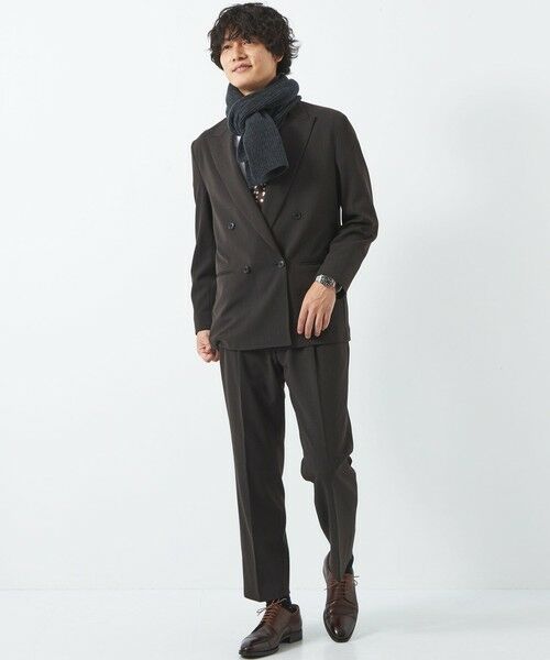 別注】＜Johnstons of Elgin＞GLR ウールカシミヤ リブ マフラー