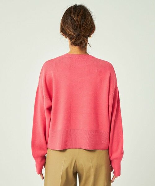 green label relaxing / グリーンレーベル リラクシング ニット・セーター | 【WEB限定】スウェットライク クロップド ニット プルオーバー -ウォッシャブル・帯電防止- | 詳細22