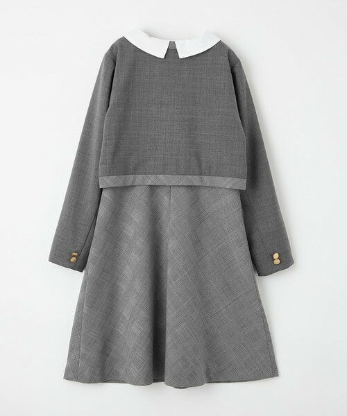 green label relaxing / グリーンレーベル リラクシング ロング・マキシ丈ワンピース | T/W グレンチェックワンピース×ボレロ セット | 詳細4