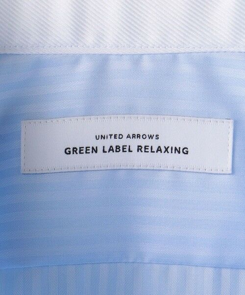 green label relaxing / グリーンレーベル リラクシング シャツ・ブラウス | シャドーストライプ クレリック スタンダード ワイドカラー ドレスシャツ -イージーアイロン- | 詳細18
