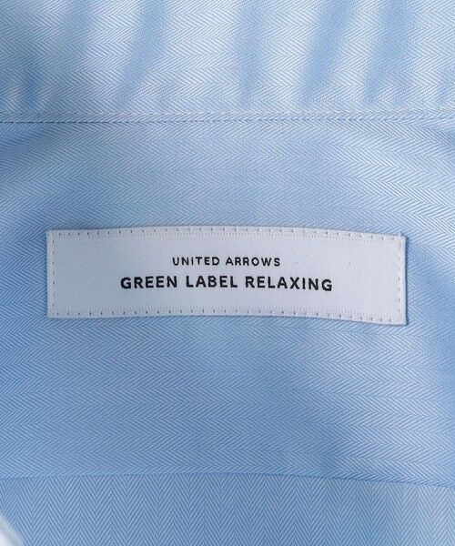 green label relaxing / グリーンレーベル リラクシング シャツ・ブラウス | コットン ヘリンボーン スリム ショートワイドカラー ドレスシャツ -イージーアイロン- | 詳細22