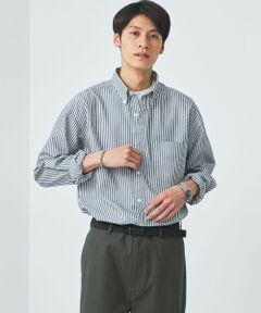 FINE BASIC オックス ビッグ ボタンダウン シャツ -ストレッチ-