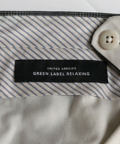 green label relaxing / グリーンレーベル リラクシング セットアップ | CANONICO グレンチェック  クラシック ノープリーツ スーツパンツ | 詳細10