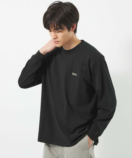 【別注】＜Barbour＞GLR ピンズ EMB 長袖 Tシャツ ロンT