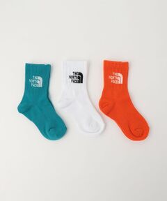 ＜THE NORTH FACE＞ジャカード ロゴ 3P クルー ソックス（キッズ）16cm-21cm