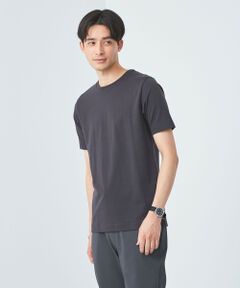 スパニッシュピマ ミックス クルーネック Tシャツ