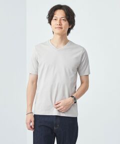 スパニッシュピマ ミックス Vネック Tシャツ