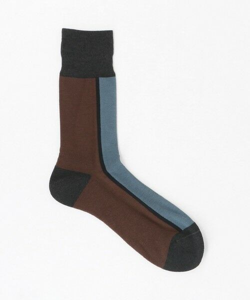 green label relaxing / グリーンレーベル リラクシング ソックス | ＜CHICSTOCKS＞センターライン ソックス（DK.BROWN）