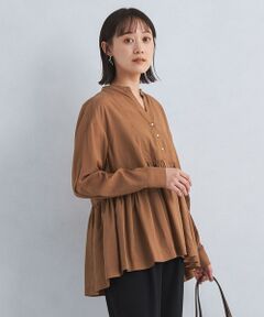 【新品未使用】グリーンレーベルリラクシング　リネンシャツ　べージュ　Mサイズ green label relaxing｜グリーンレーベル リラクシングのシャツ