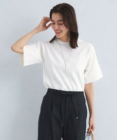 【WEB限定】サマー ニット Tシャツ -ウォッシャブル・接触冷感・UVカット-