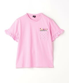 TJ フラワーポケット Tシャツ 100cm-130cm