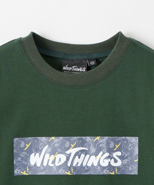 green label relaxing / グリーンレーベル リラクシング カットソー | 【別注】＜WILD THINGS＞ボックスロゴ Tシャツ 140-160cm | 詳細15