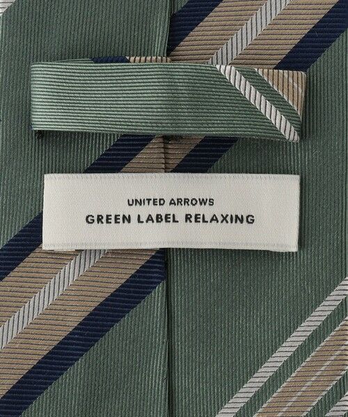 green label relaxing / グリーンレーベル リラクシング ネクタイ | GLR シルク4 8.0cm ストライプ3 ネクタイ | 詳細4