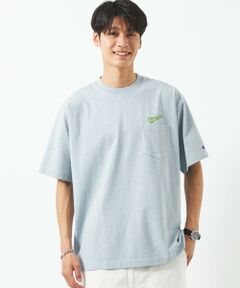 【別注】＜Champion×green label relaxing＞ロゴ ポケット Tシャツ