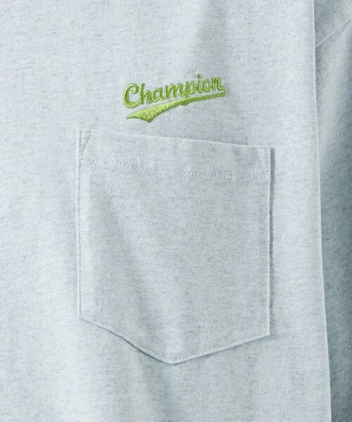 green label relaxing / グリーンレーベル リラクシング Tシャツ | 【別注】＜Champion×green label relaxing＞ロゴ ポケット Tシャツ | 詳細15