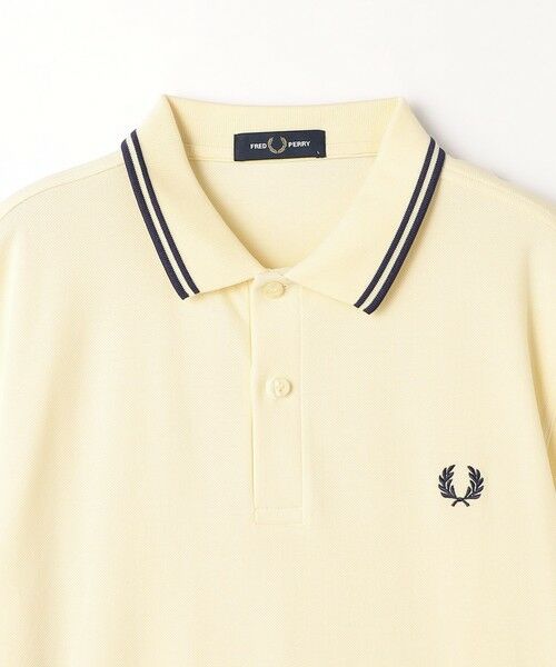 FRED PERRY ポロシャツ ホワイト グリーンライン　FPP732 日本製 楽天市場】フレッドペリー 半袖ポロシャツ 白×グリーン 襟淵
