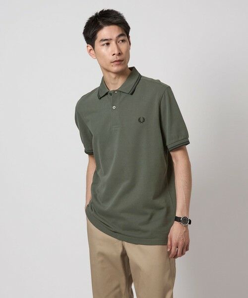 FRED PERRY＞ツインティップ ポロシャツ （ポロシャツ）｜green