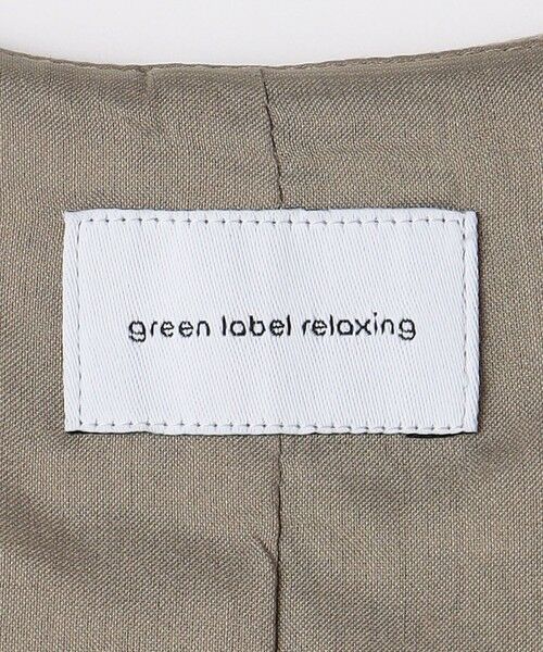 green label relaxing / グリーンレーベル リラクシング ロング・マキシ丈ワンピース | リネンライク キーネック ジャンパースカート | 詳細12